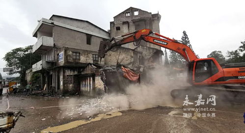 永嘉縣水門路工程拆遷工作圓滿完成，房屋拆除工程啟動(dòng)